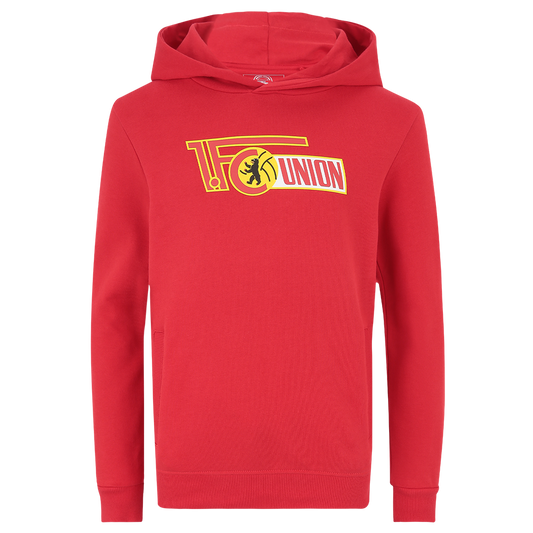 Kinder Kapuzenpullover Logo - rot