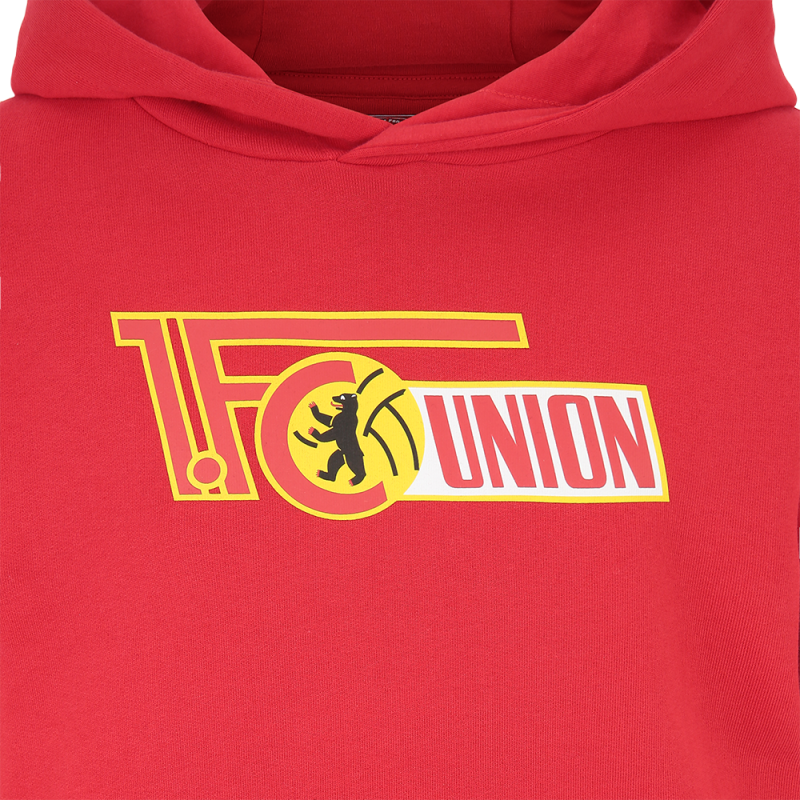 Kinder Kapuzenpullover Logo - rot