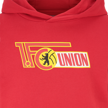 Kinder Kapuzenpullover Logo - rot