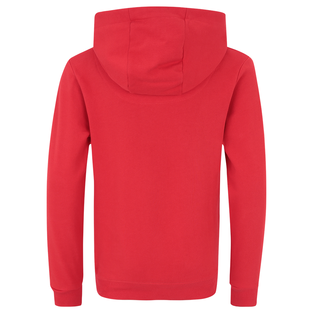 Kinder Kapuzenpullover Logo - rot