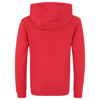 Kinder Kapuzenpullover Logo - rot