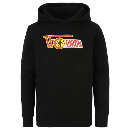 Kinder Kapuzenpullover Logo - schwarz