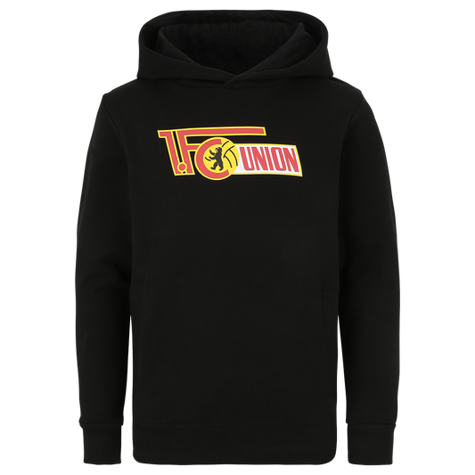 Kinder Kapuzenpullover Logo - schwarz