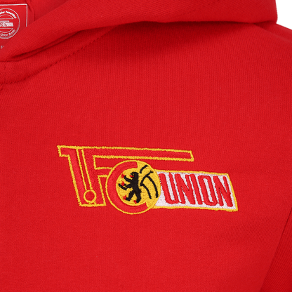 Kinder Kapuzenjacke Logo - rot