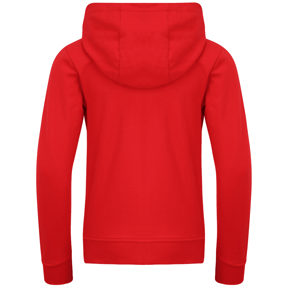 Kinder Kapuzenjacke Logo - rot