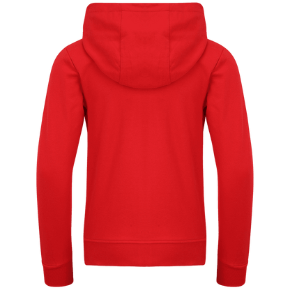 Kinder Kapuzenjacke Logo - rot