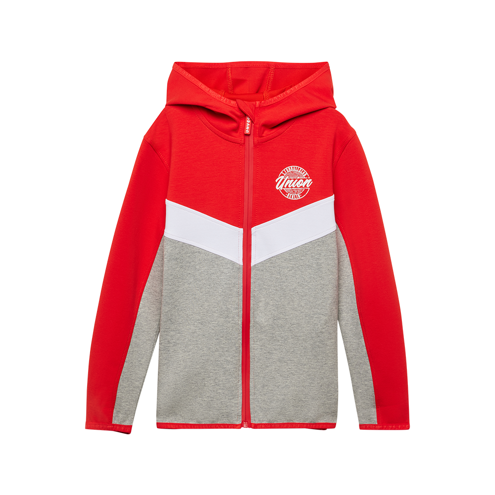 Kinder Jacke Union - rot/grau
