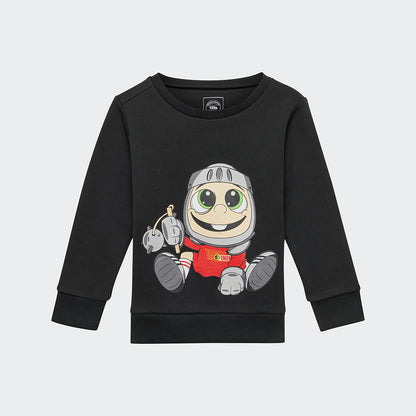 Kinder Sweater Baby Ritter Keule - schwarz