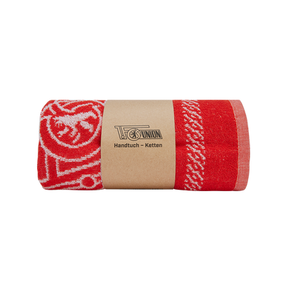 Handtuch Ketten - rot 100 x 50 cm