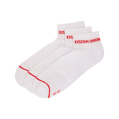 Sneaker Socken Union Berlin 3er Pack - weiß