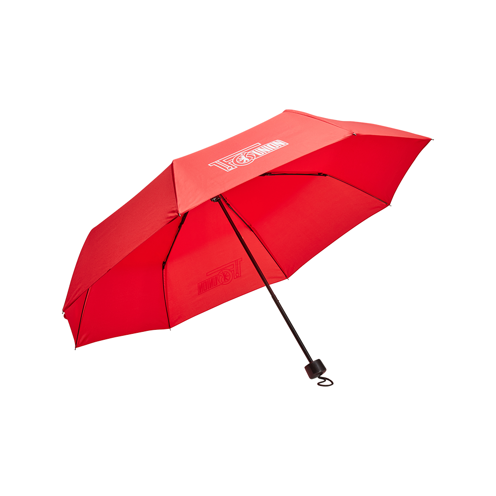 Regenschirm Vereinslogo - rot