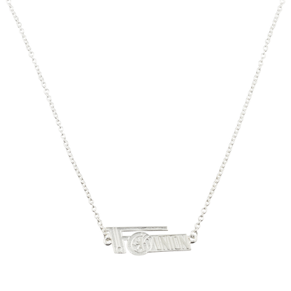 Kette Logo - silber