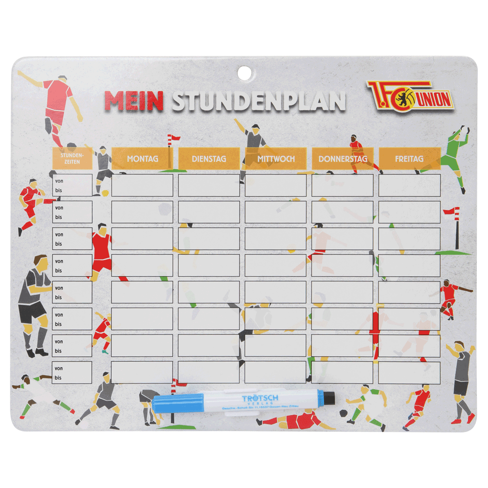 Stundenplan abwischbar