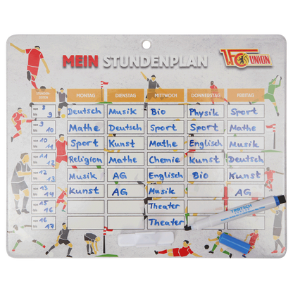 Stundenplan abwischbar