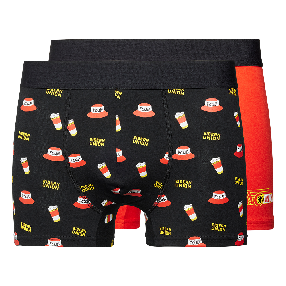 Boxershorts 2er Set - rot/schwarz