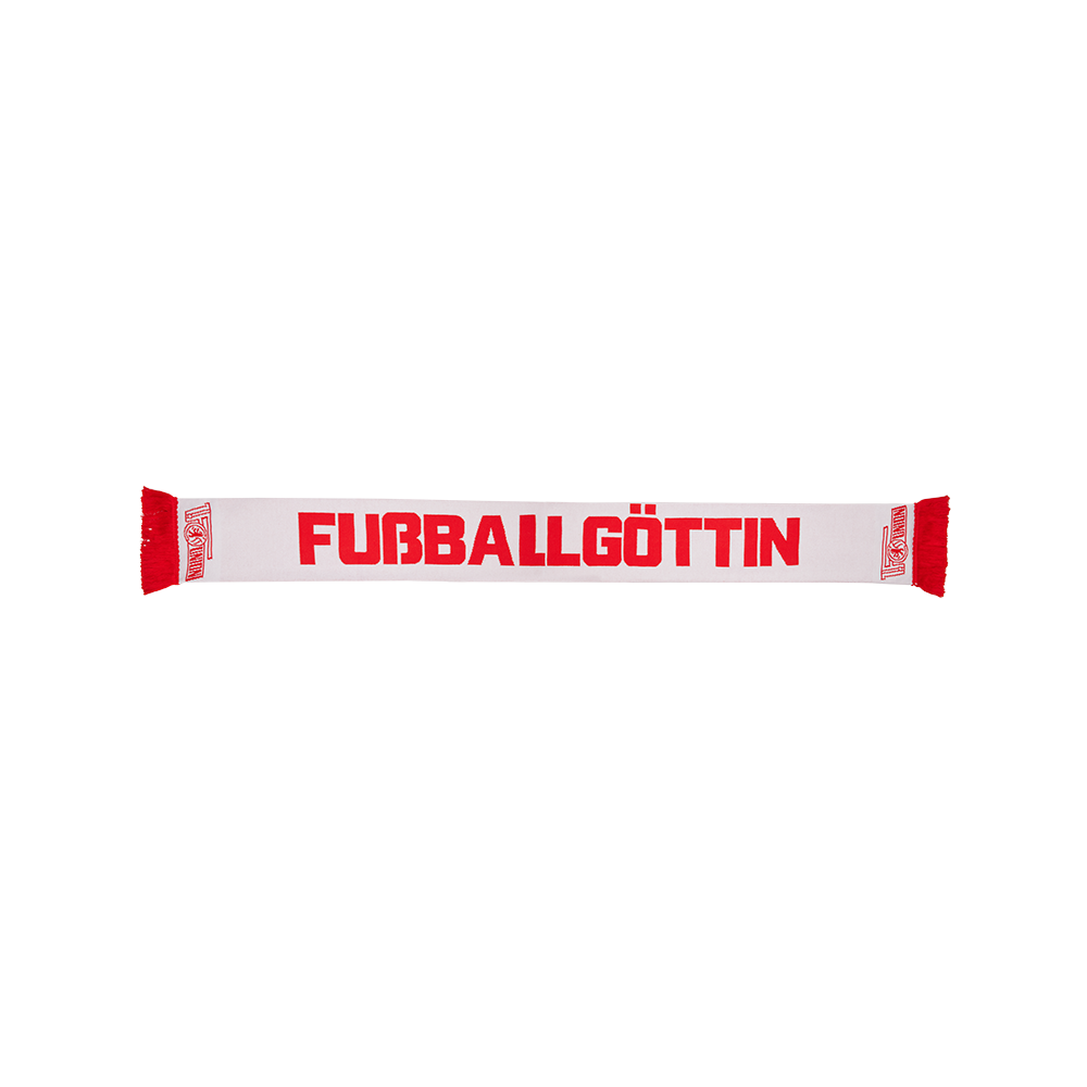 Schal Fußballgöttin weiß