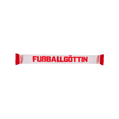 Schal Fußballgöttin weiß