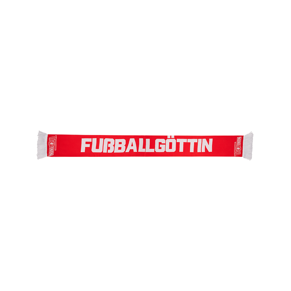 Schal Fußballgöttin rot