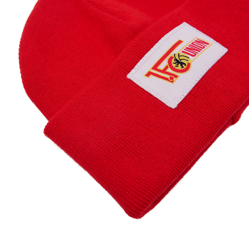 Kleinkinder Beanie Logo Badge - rot