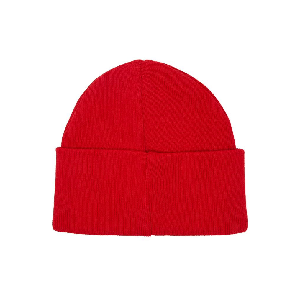 Kleinkinder Beanie Logo Badge - rot