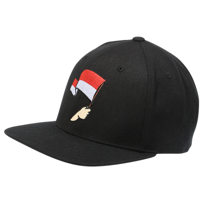 Cap Fahne - schwarz