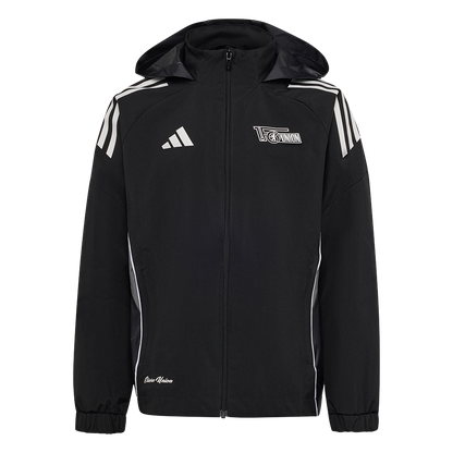 adidas Kinder Allwetterjacke schwarz - Team 25/26