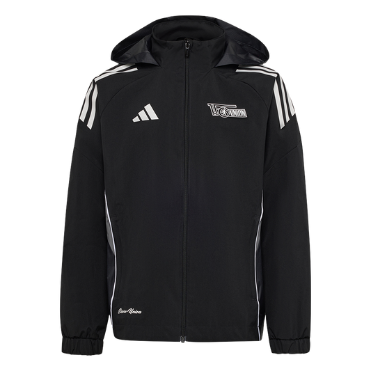 adidas Kinder Allwetterjacke schwarz - Team 25/26