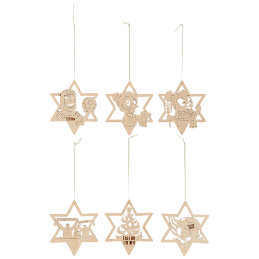 Weihnachtsanhänger Sterne 6er Set