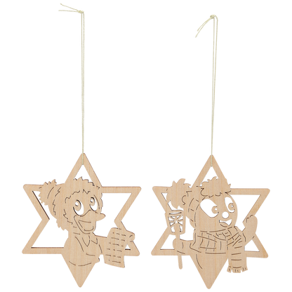 Weihnachtsanhänger Sterne 6er Set