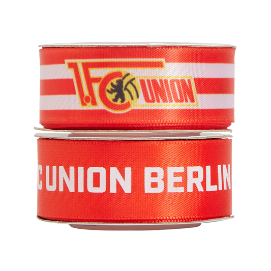 Geschenkband 2er Set - rot/weiß