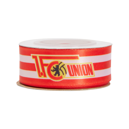 Geschenkband 2er Set - rot/weiß