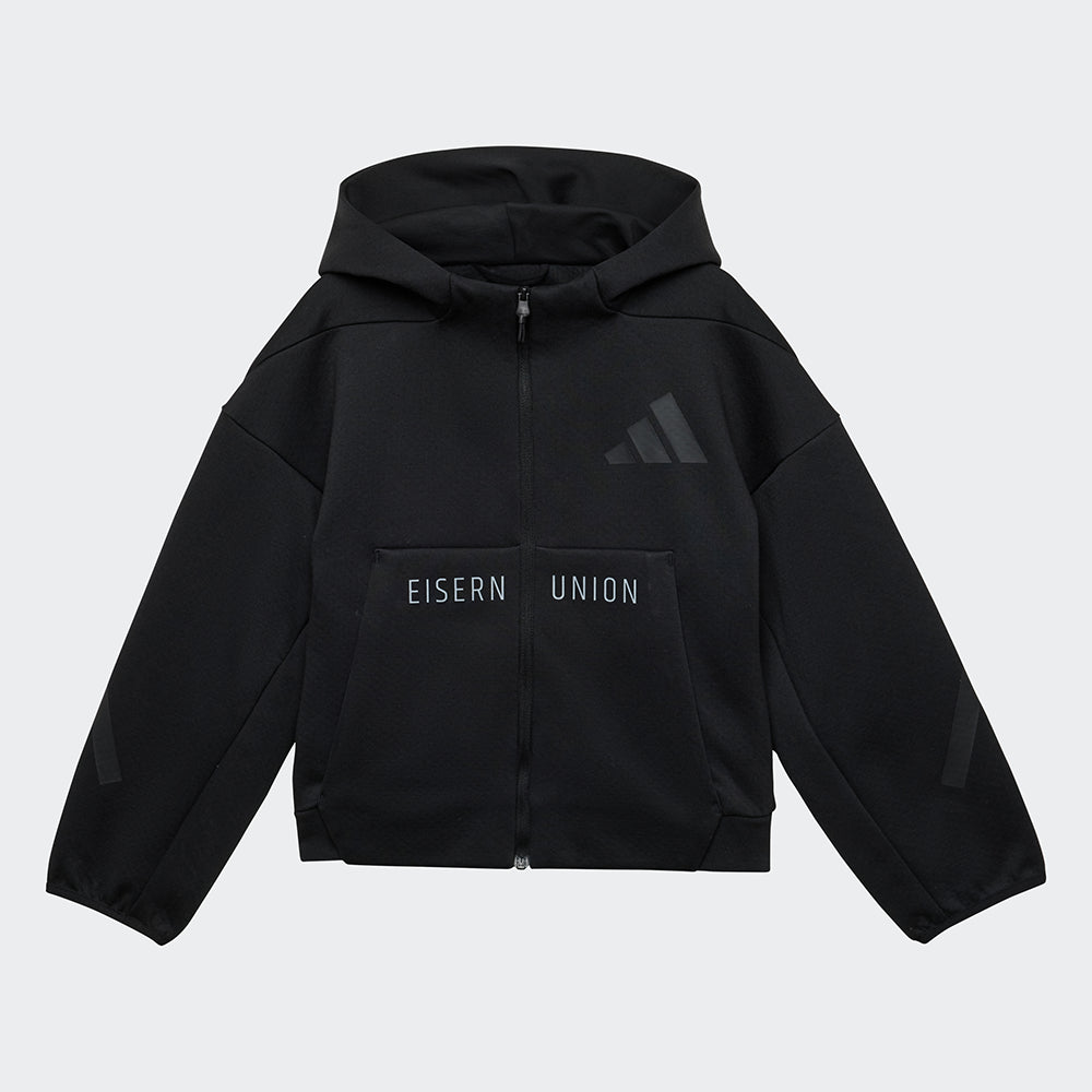 adidas Kinder Sweatjacke - schwarz